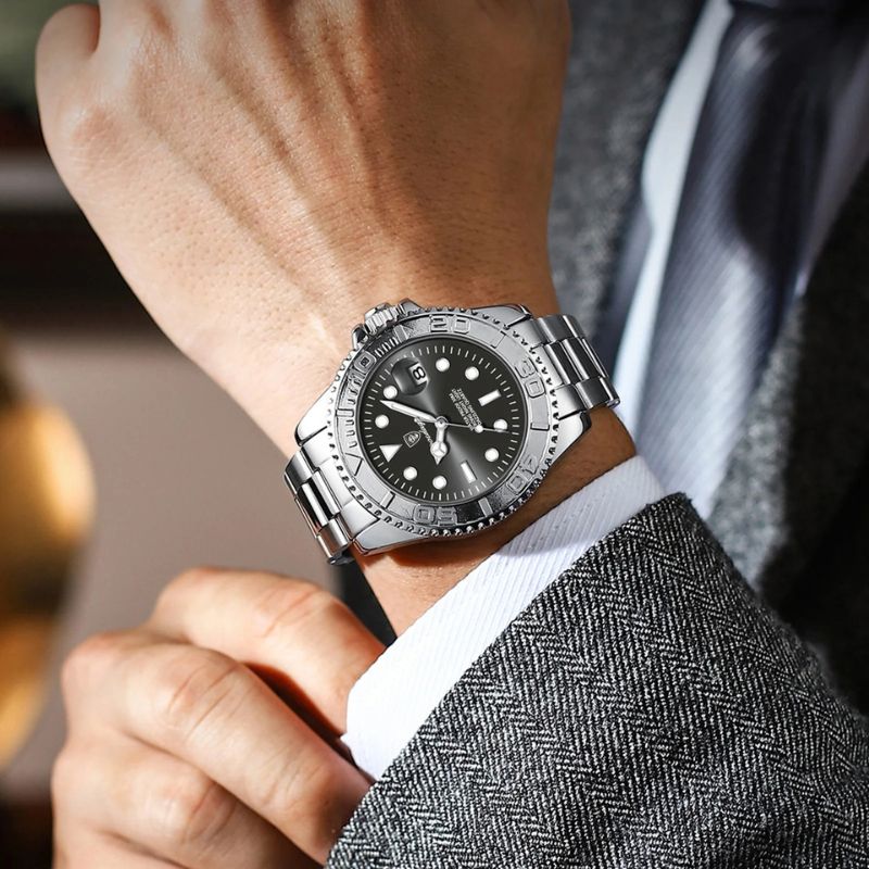 Poedagar Submariner Silver Black