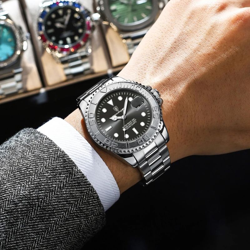 Poedagar Submariner Silver Black