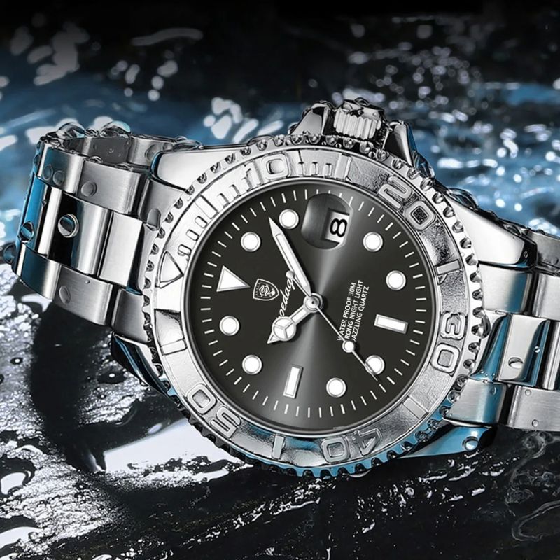 Poedagar Submariner Silver Black