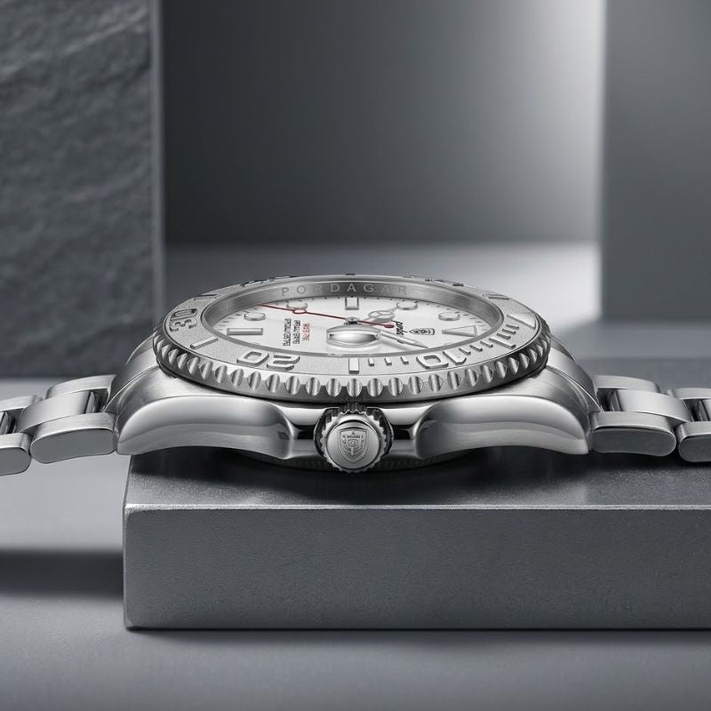 Poedagar Submariner Silver White