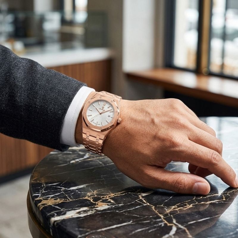 Poedagar Deluxe Octagon Rosé White