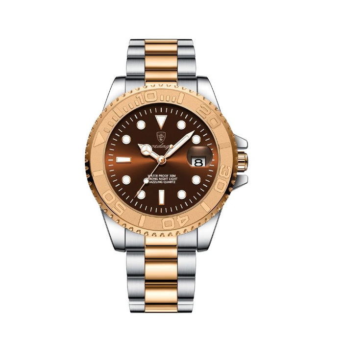 Poedagar Submariner Rose Gold Brown