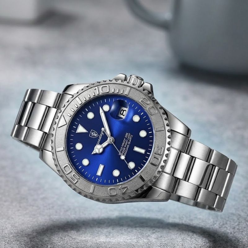 Poedagar Submariner Silver Blue
