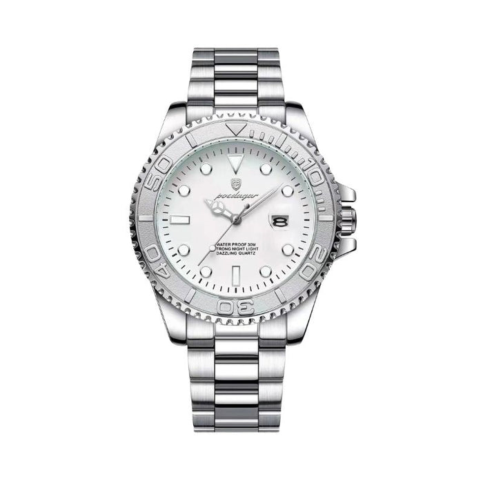 Poedagar Submariner Silver White