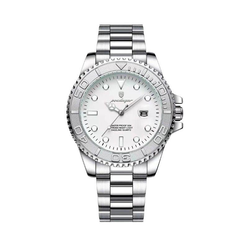 Poedagar Submariner Silver White
