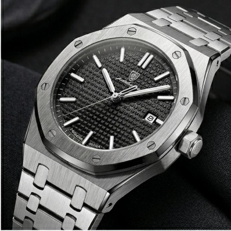 Poedagar Deluxe Octagon Silver Black