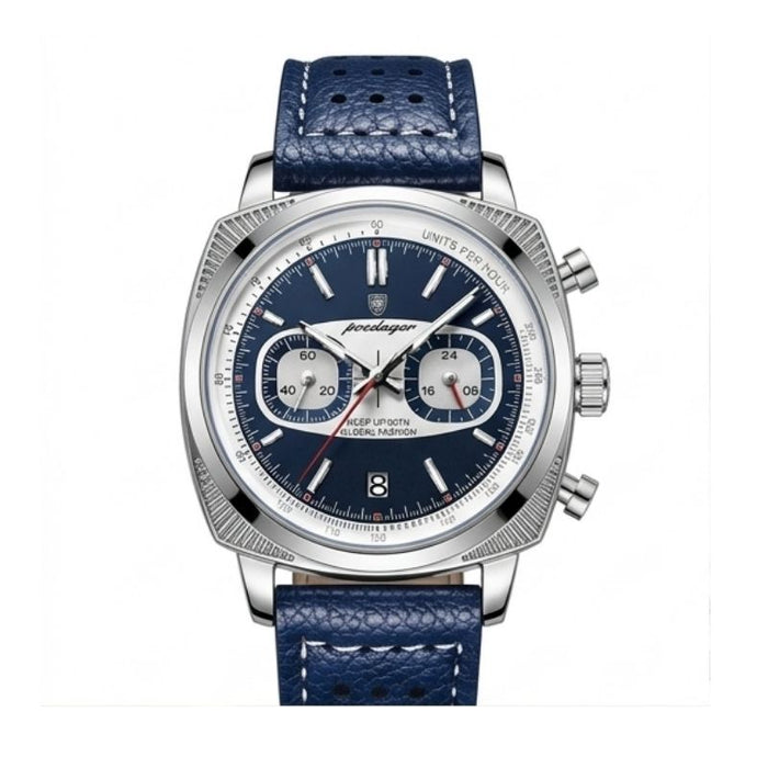 Poedagar Dominium Chrono Silver Blue
